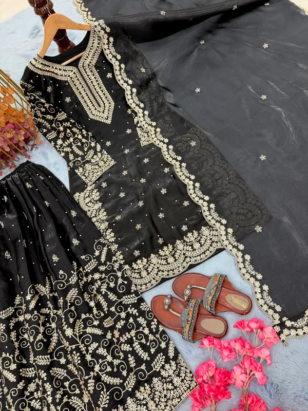 BLACK_PREMIUM_DESIGNER_READYMADE_TOP_PLAZZO_&_DUPATTA