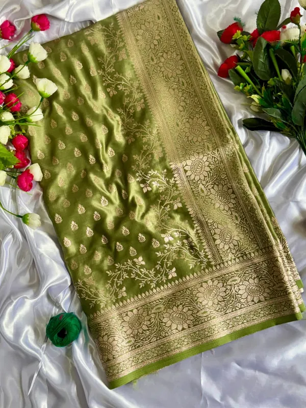 Satin_Mushroo_Katan_Banarasi_Silk_Saree