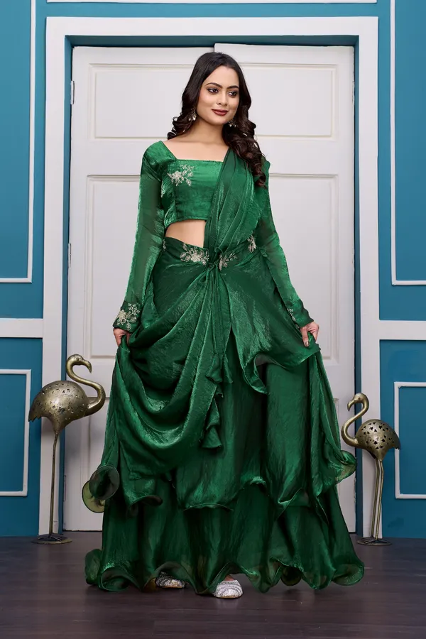 GREEN_LAHENGA_(4PCS)_SET