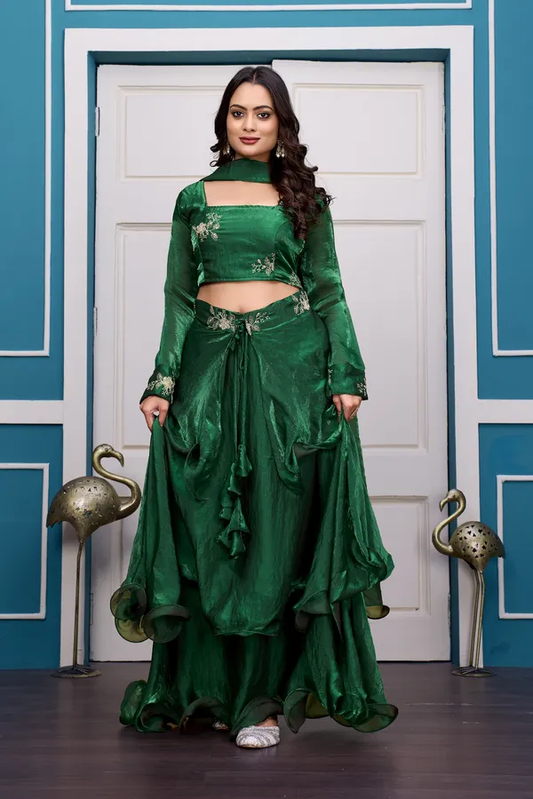 GREEN_LAHENGA_(4PCS)_SET