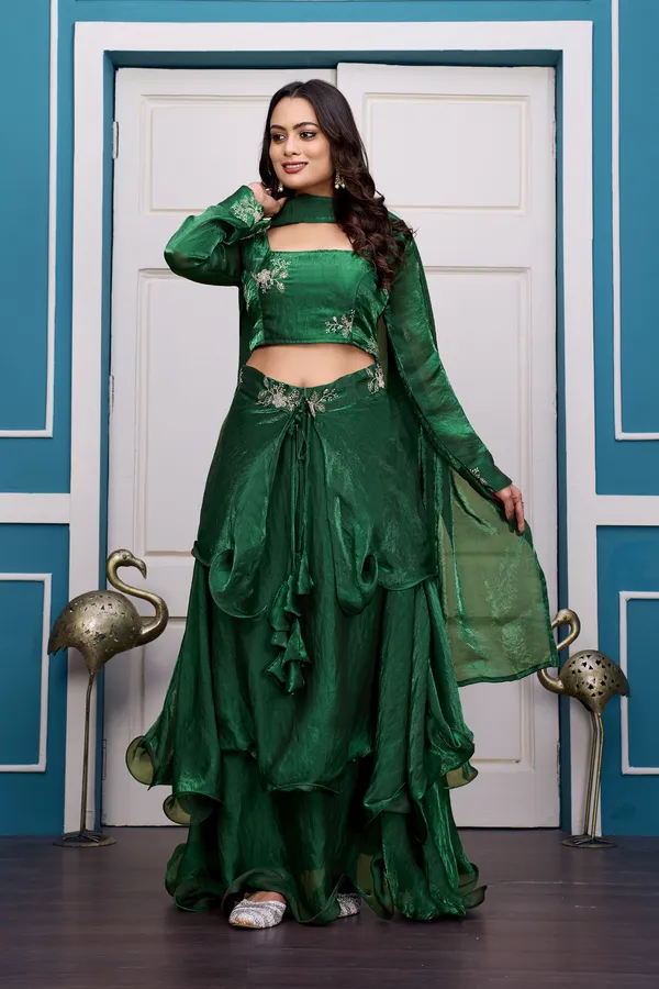 GREEN_LAHENGA_(4PCS)_SET