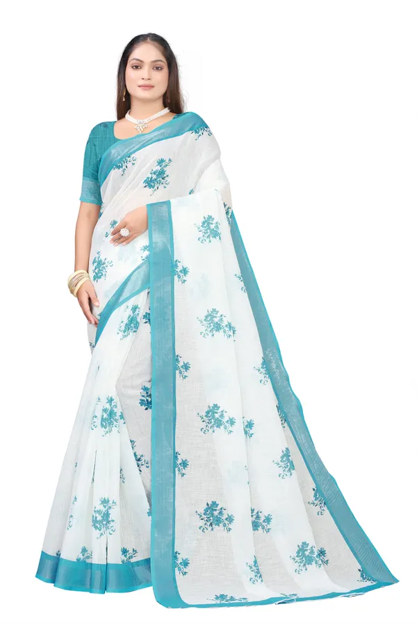 COTTON_LINEN_BLEND_LINING_DIGITAL_PRINTED_SAREE_WITH_UNSTITCHED_BLOUSE_PIECE
