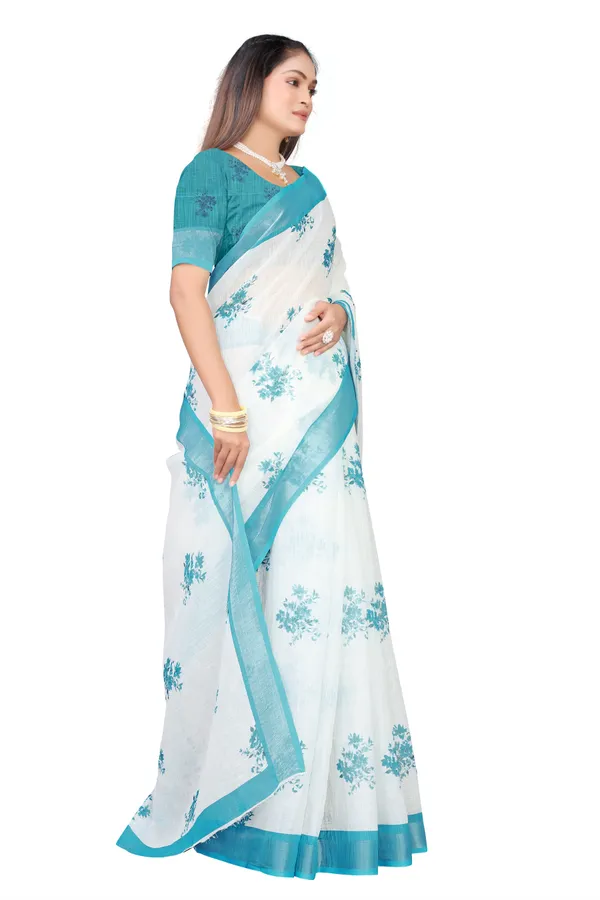 COTTON_LINEN_BLEND_LINING_DIGITAL_PRINTED_SAREE_WITH_UNSTITCHED_BLOUSE_PIECE