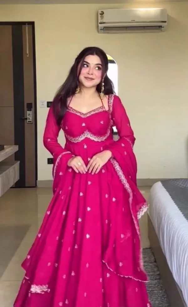 TRENDING_PINK_COLOUR_READYMADE_ANARKALI_SUIT_SET