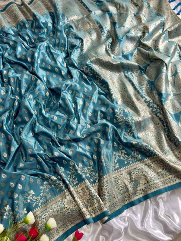 Satin_Mushroo_Katan_Banarasi_Silk_Saree