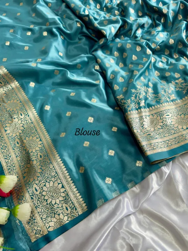 Satin_Mushroo_Katan_Banarasi_Silk_Saree