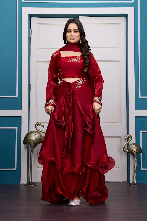 MAROON_LAHENGA_(4PCS)_SET