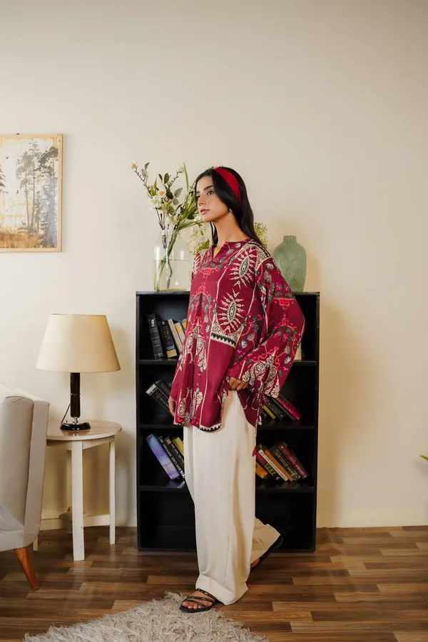 CHERY_RED_AJRAK_PRINT_CO-ORD_SET