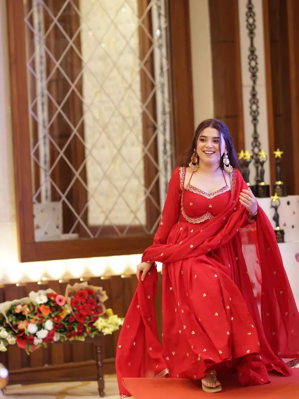 TRENDING_RED_COLOUR_READYMADE_ANARKALI_SUIT_SET