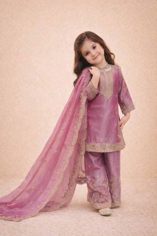 PINK_COLOUR_KIDS_WEAR_TOP_PALAZZO_AND_DUPATTA