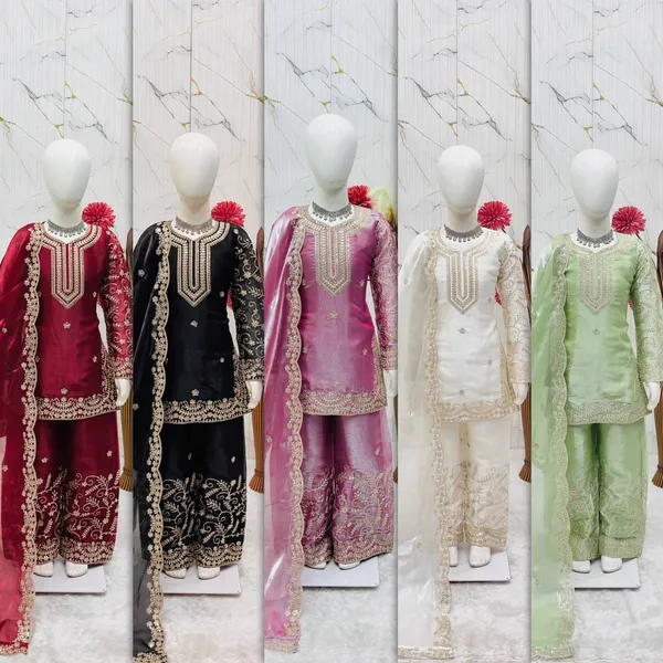 PINK_COLOUR_KIDS_WEAR_TOP_PALAZZO_AND_DUPATTA