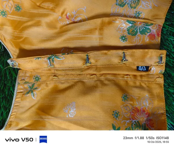 100%_pure_silk_yellow_blouse