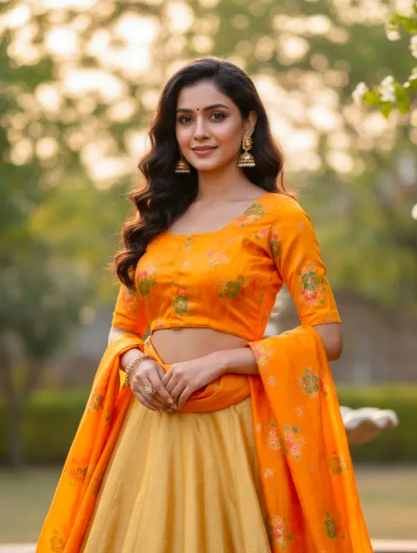 100%_pure_silk_yellow_blouse