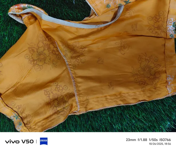 100%_pure_silk_yellow_blouse