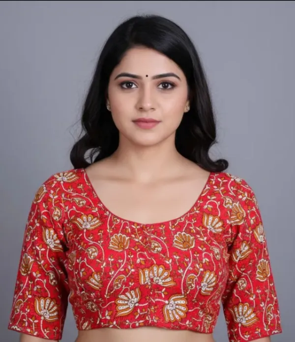 Multicolour_100%_Cotton_With_Lining_Blouse