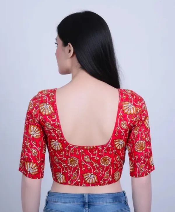 Multicolour_100%_Cotton_With_Lining_Blouse