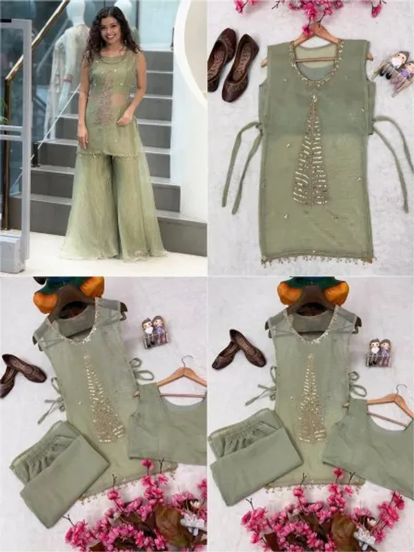 Glamorous_Pista_Crush_Tissue_Shrug_Palazzo_Blouse_Set_with_Designer_Party_Wear_Look