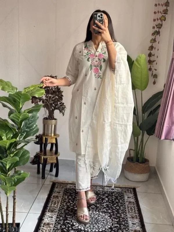 Premium_Khadi_Cotton_Embroidered_Kurti_Pant_Set_with_Zig_Zag_Border_Dupatta_for_Resellers_and_Retailers