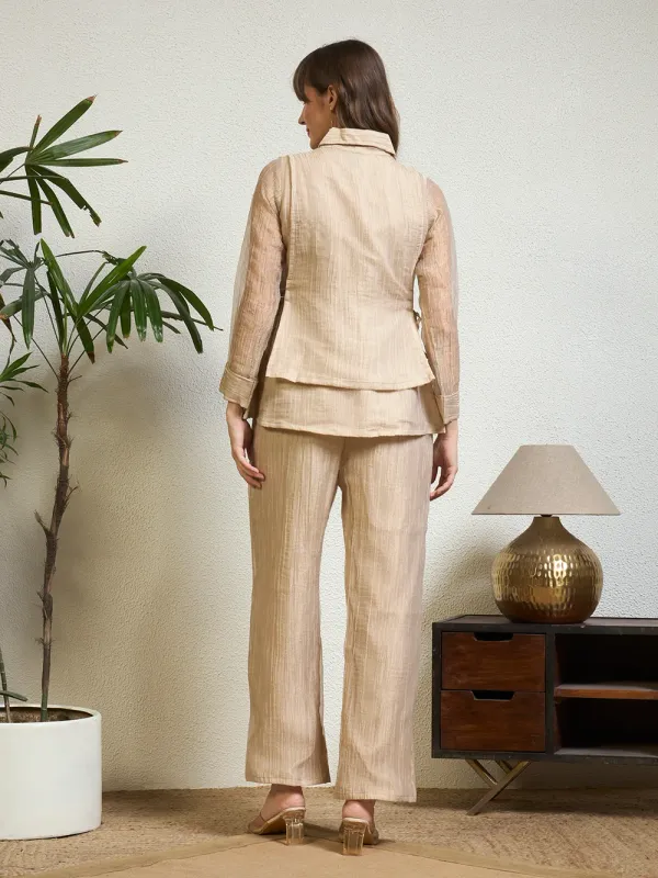 Women_Beige_Emblished_Zardosi_Patchwork_Layered_Co-Ord_Set_with_Wide-Leg_Pants_For_Elegant_Festive_&_Party_Wear