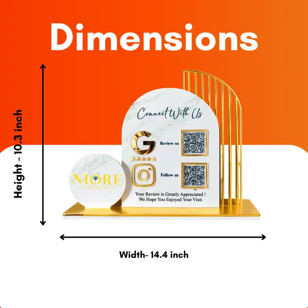 2_QR_NFC_Enabled_Circle_Cutout_White_Standee_For_jewellers