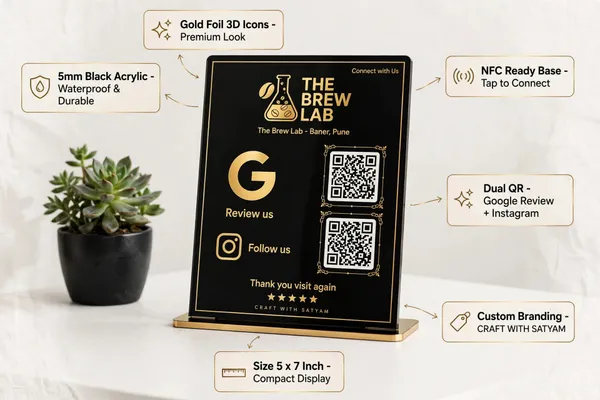 2_QR_premium_black_Acrylic_Standee