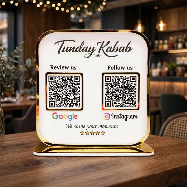 2_QR_premium_white_standy_for_restorent,cafe,etc