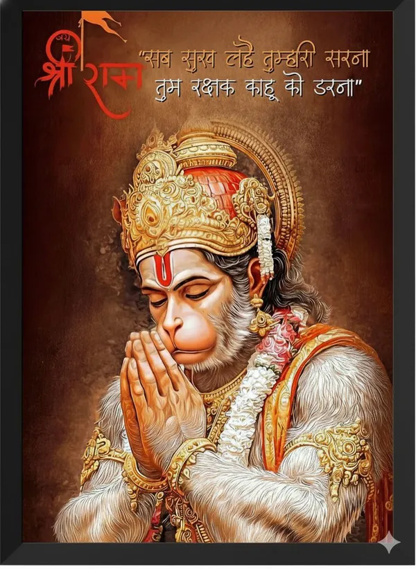 Multicolor_Hanuman_Ji_Hd_Photo_Frame
