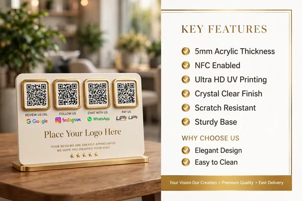 4_QR_premium_standy_for_hotel,_restorent,_jwellery_shop,_clothing_shop_etc