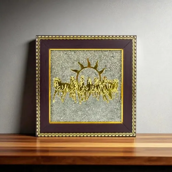 7_Horses_Pyrite_Frame_for_Wealth_&_Success_|_Money_Magnet_Vastu_–_Rudhvi