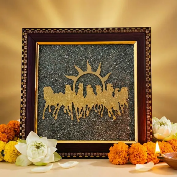 7_Horses_Pyrite_Frame_for_Wealth_&_Success_|_Money_Magnet_Vastu_–_Rudhvi