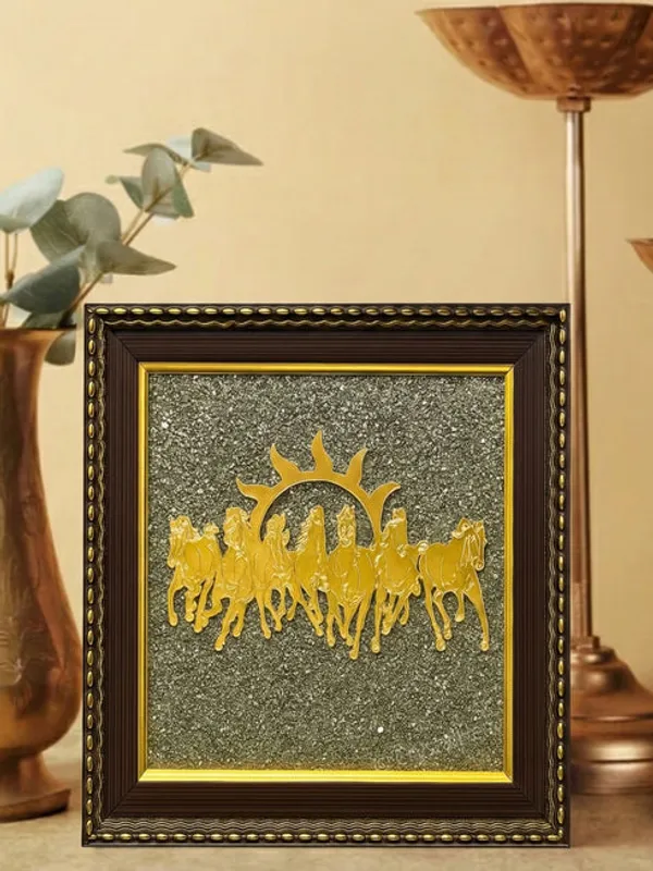 7_Horses_Pyrite_Frame_for_Wealth_&_Success_|_Money_Magnet_Vastu_–_Rudhvi