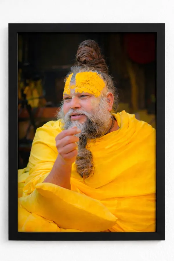 Premanand_Ji_Maharaj_|_12×18_Inch_Premium_Framed_Wall_frame