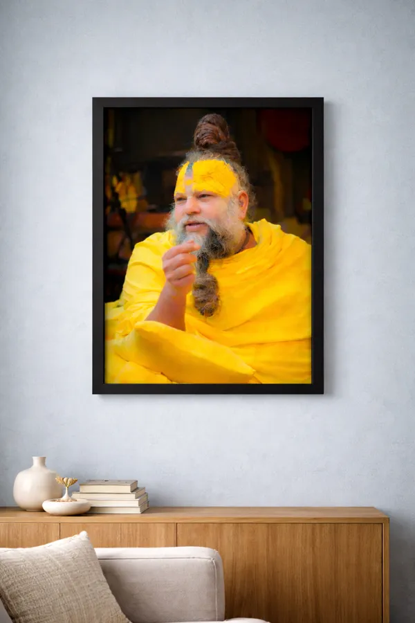 Premanand_Ji_Maharaj_|_12×18_Inch_Premium_Framed_Wall_frame