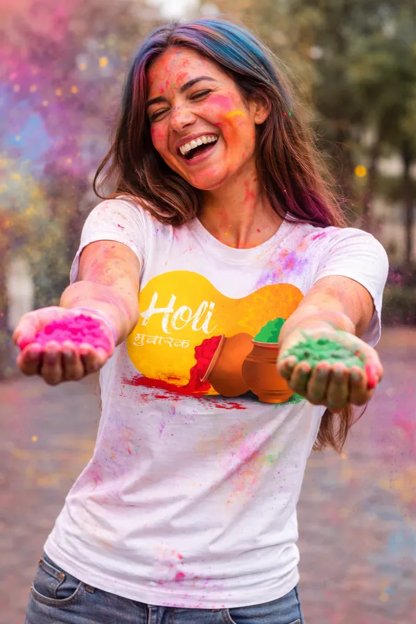 Babawill_Holi_Mubarak_Color_Splash_Unisex_Festival_T-Shirt