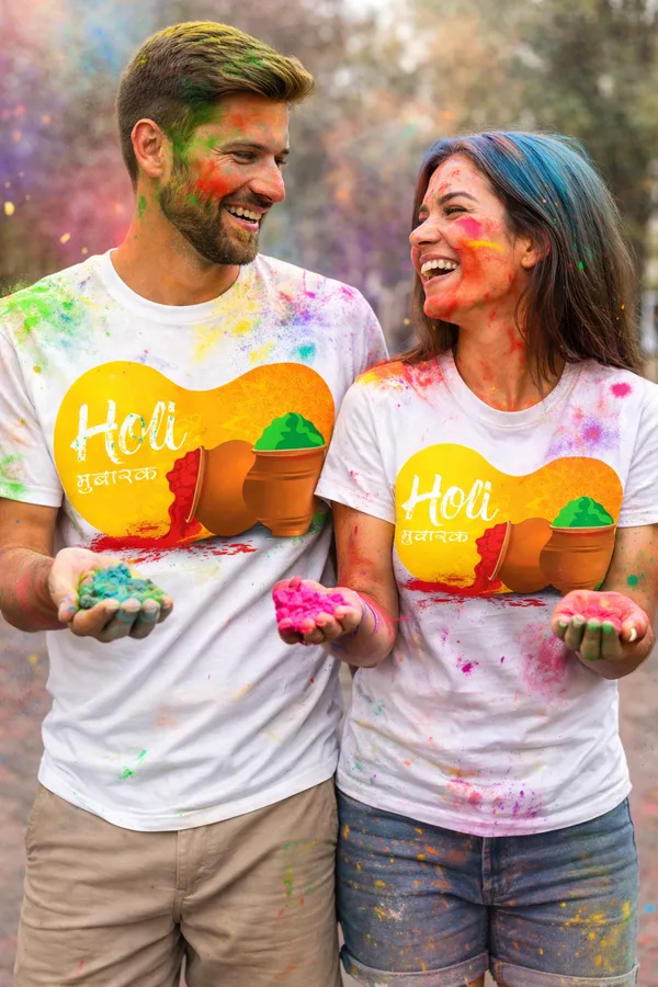 Babawill_Holi_Mubarak_Color_Splash_Unisex_Festival_T-Shirt