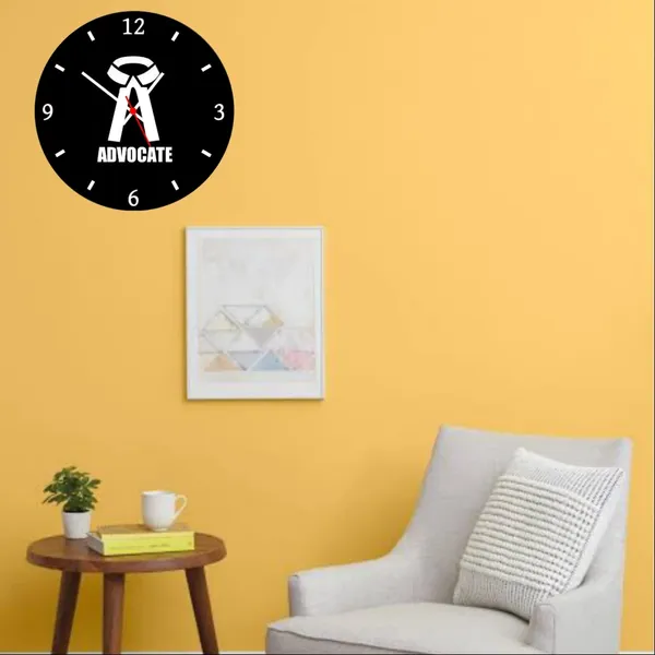 Multicolour_Advocate_Round_Mdf_Wooden_Wall_Clock_Without_Glass_(28_Cm_X_28_Cm_X_1.5_Cm)