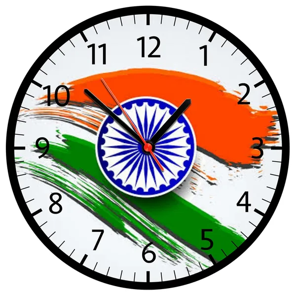 Multicolour_Indian_Flag_New_Round_Mdf_Wooden_Wall_Clock_Without_Glass_(28_Cm_X_28_Cm_X_1.5_Cm)