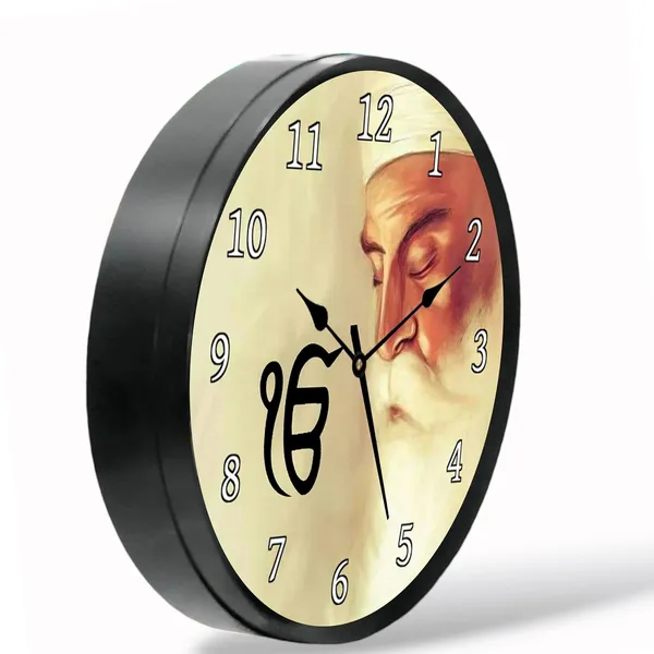 Multicolour_Ik_Onkar_Guru_Nanak_Ji_Omkar_Abs_Plastic_Wall_Clock_With_Glass_In_Front_28_X_28_X_6_Cm