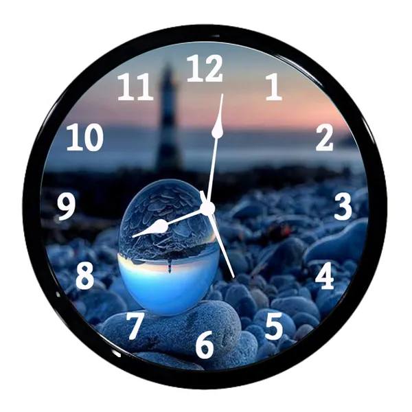 Multicolour_Near_Sea_Night_Abs_Plastic_Wall_Clock_With_Glass_In_Front_28_X_28_X_6_Cm