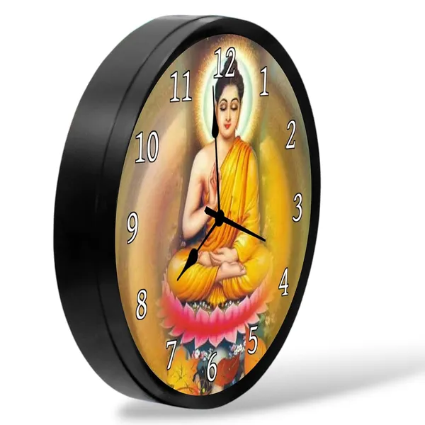Multicolour_Mahatma_Budh_Plastic_Wall_Clock_With_Glass_In_Front_28_X_28_X_6_Cm