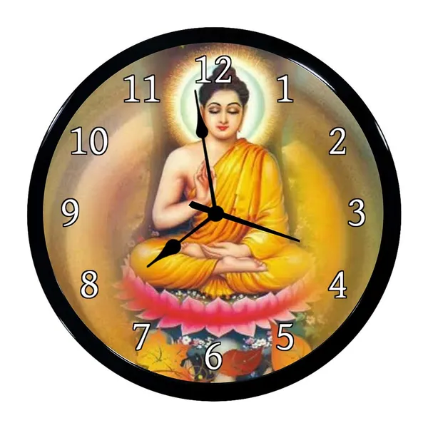 Multicolour_Mahatma_Budh_Plastic_Wall_Clock_With_Glass_In_Front_28_X_28_X_6_Cm