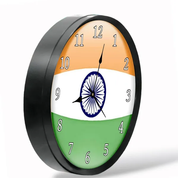Multicolour_Indian_Flag_Abs_Plastic_Wall_Clock_With_Glass_In_Front_28_X_28_X_6_Cm