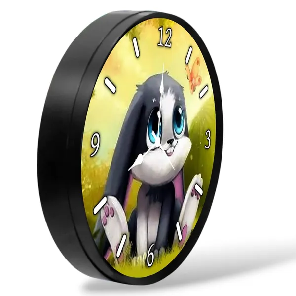 Multicolour_Cute_Rabbit_Abs_Plastic_Wall_Clock_With_Glass_In_Front_28_X_28_X_6_Cm