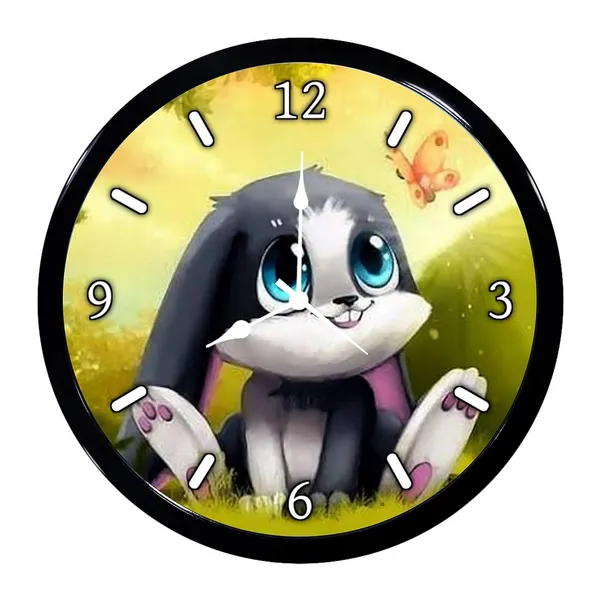 Multicolour_Cute_Rabbit_Abs_Plastic_Wall_Clock_With_Glass_In_Front_28_X_28_X_6_Cm