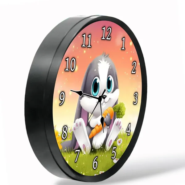 Multicolour_Sweet_Rabbit_Abs_Plastic_Wall_Clock_With_Glass_In_Front_28_X_28_X_6_Cm