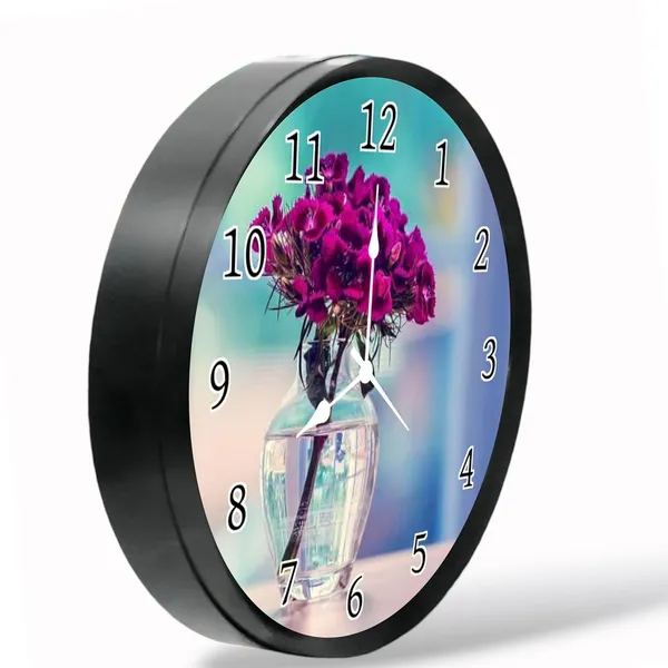 Multicolour_Beautiful_Roses_Abs_Plastic_Wall_Clock_With_Glass_In_Front