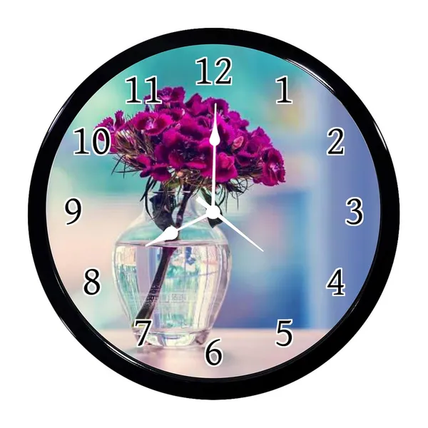 Multicolour_Beautiful_Roses_Abs_Plastic_Wall_Clock_With_Glass_In_Front