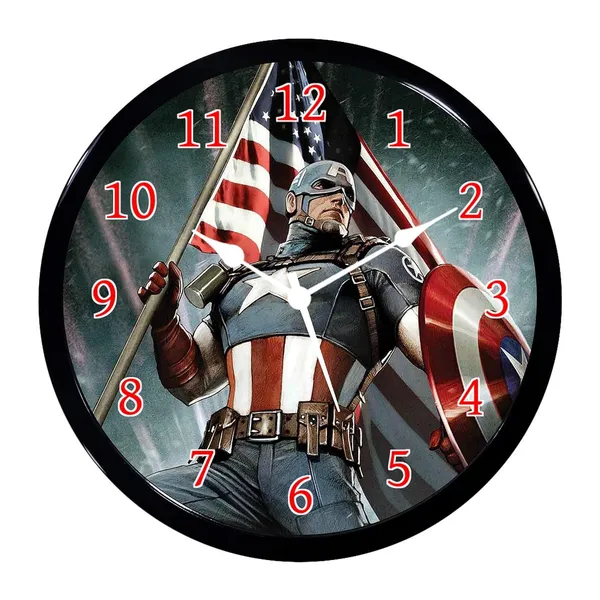 Multicolour_Captain_America_Abs_Plastic_Wall_Clock_With_Glass_In_Front_28_X_28_X_6_Cm