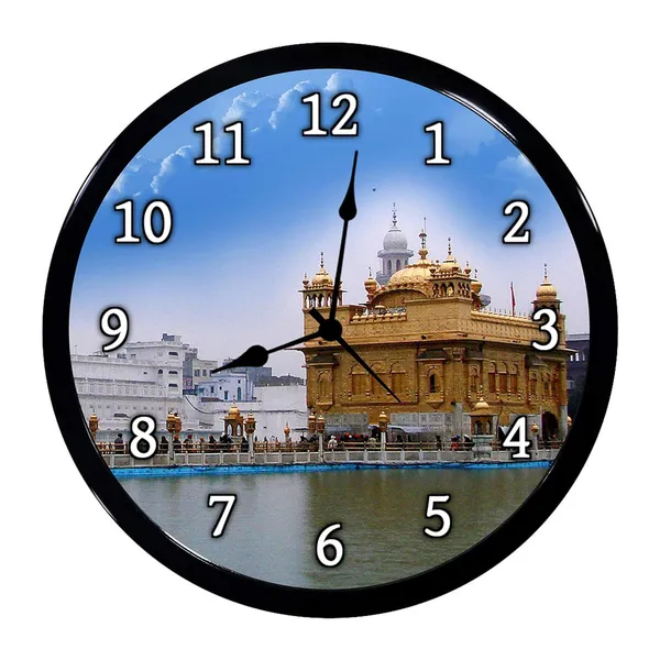 Multicolour_Swaran_Mandir_Ji_Abs_Plastic_Wall_Clock_Diwali_Gifts_With_Glass_In_Front_28_X_28_X_6_Cm