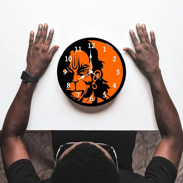 Multicolour_Hanuman_Ji_Design_Plastic_Wall_Clock_Diwali_Gifts_With_Glass_In_Front_28_X_28_X_6_Cm